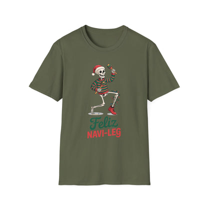 Amputee Humor, Limb Loss Awareness Tee,   Feliz Navi Leg V1