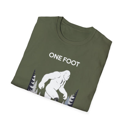 Amputee Humor, Limb Loss Awareness Tee,   One Foot V3b