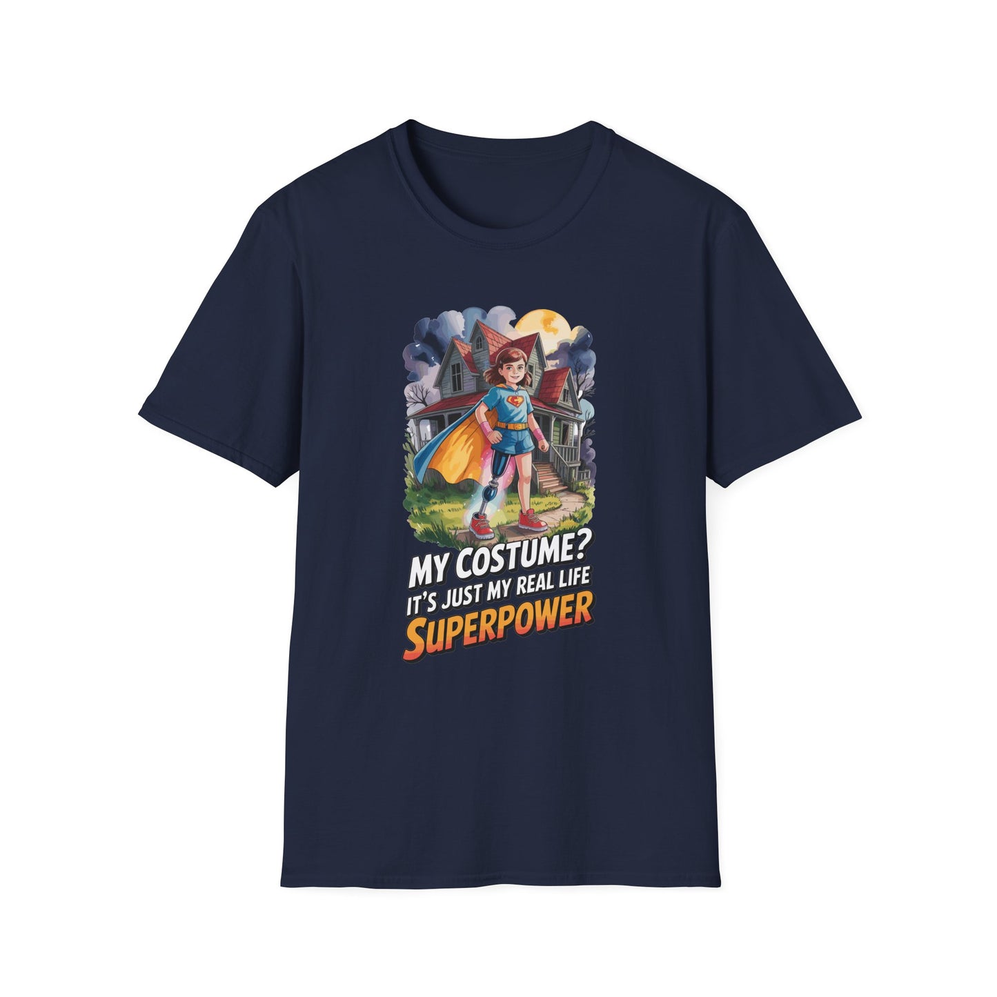 Amputee Humor, Limb Loss Awareness Tee,   My Costume Is My Superpower V1