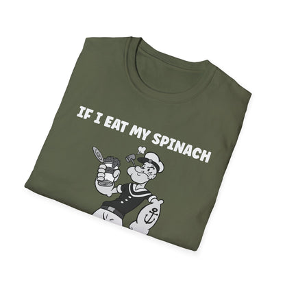 Amputee Humor, Limb Loss Awareness Tee,   Popeye V1b 4500 5100 Print