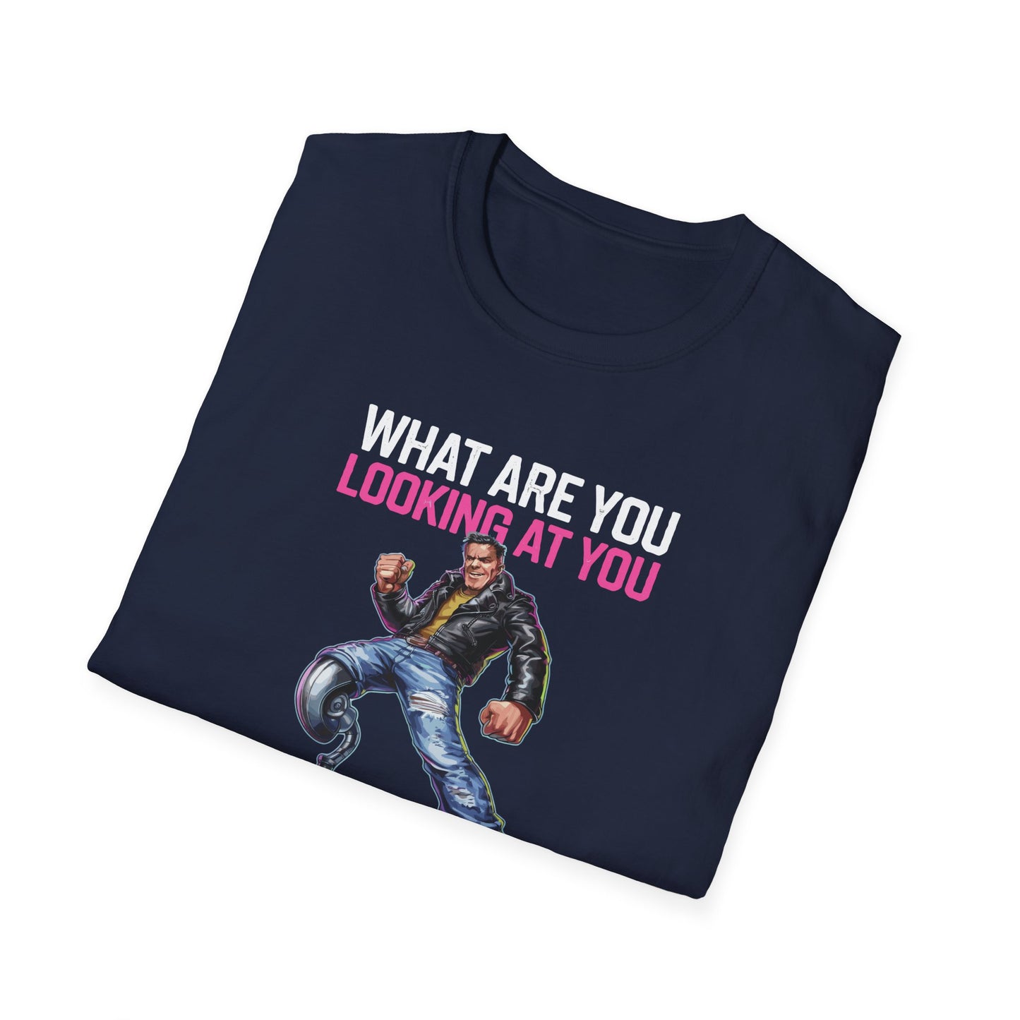 Amputee Humor, Limb Loss Awareness Tee,   What Are You Looking 2 Legged V1b Print