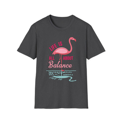 Amputee Humor, Limb Loss Awareness Tee,   Flaming0 Lifes About Balance 2x 3x Tshirt Print