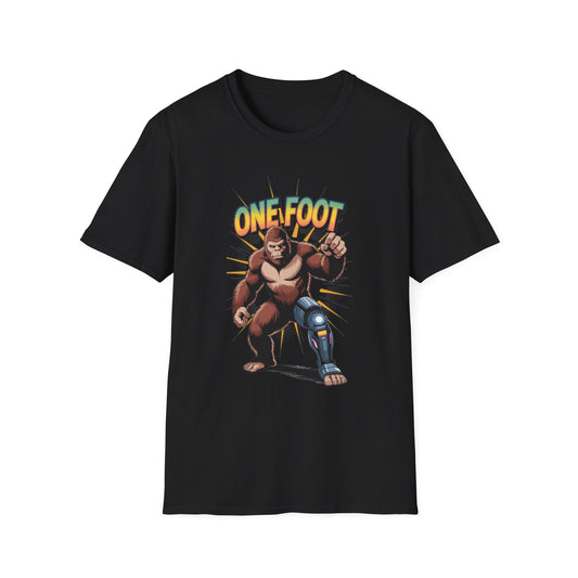 Amputee Humor, Limb Loss Awareness Tee,   One Foot V1