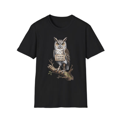 Amputee Humor, Limb Loss Awareness Tee,   Owl Tee