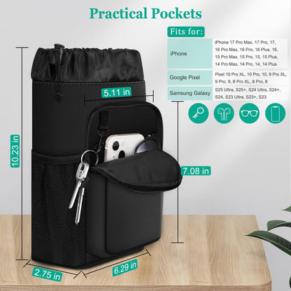 FINPAC Crutch Accessories Bag, Water-Resistant Storage Organizer Tote Bag