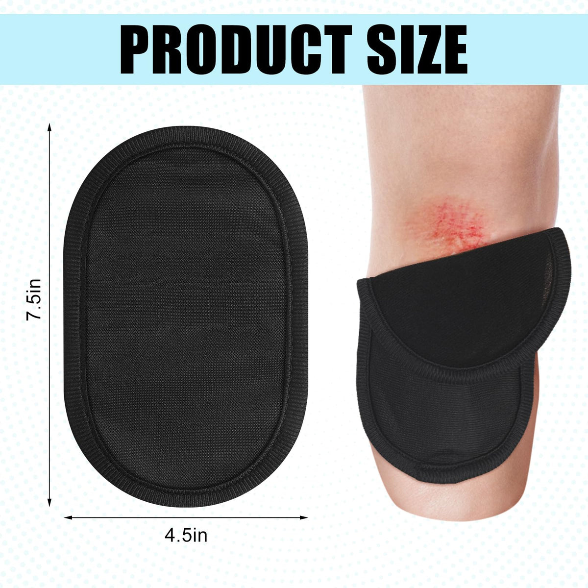 FineCheer 6 Pcs Prosthetic Liner Patch Amputee Essentials 4.5 x 7.5 Inches