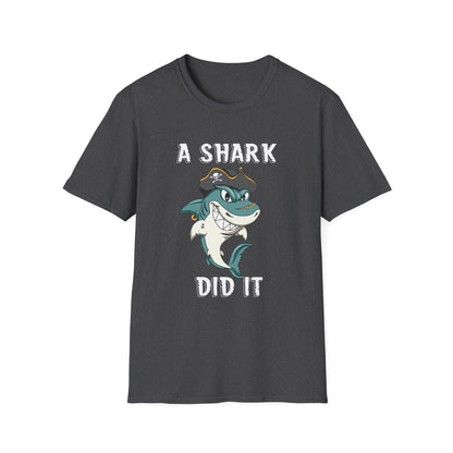 Amputee Humor, Limb Loss Awareness Tee,   Shark Week V2 Blk Shrt Print Wm