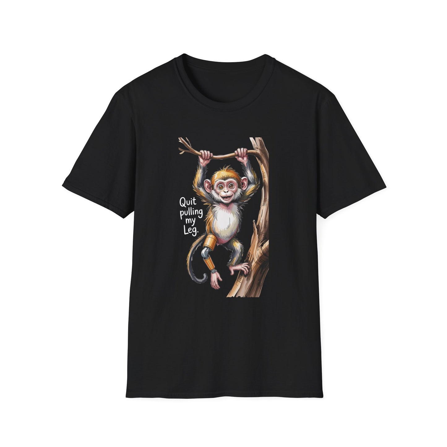 Amputee Humor, Limb Loss Awareness Tee,   Monkey Tee V3b