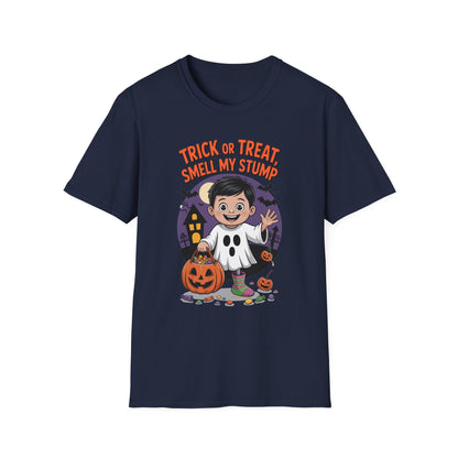 Amputee Humor, Limb Loss Awareness Tee,   Trick Or Treat Smell My Stump V3
