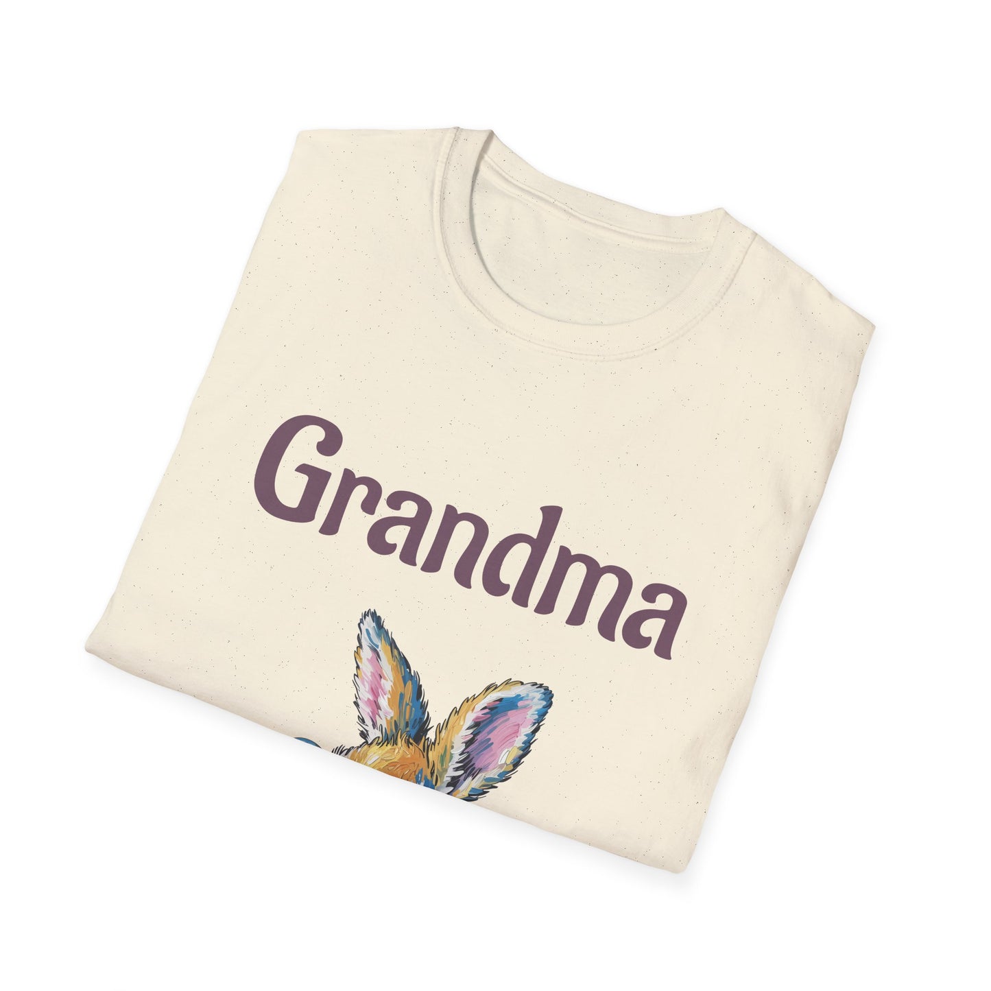 Grandma Bunny T-Shirt — Cute Vintage Rabbit with Bubblegum Tee