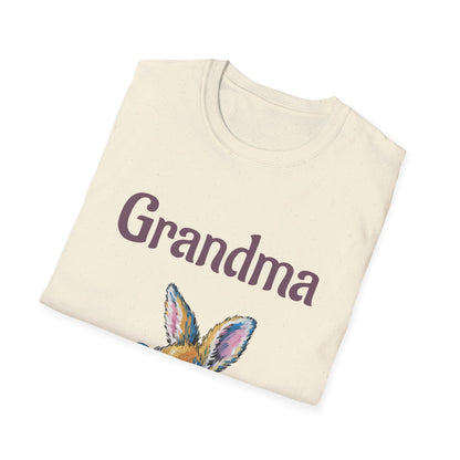 Grandma Bunny T-Shirt — Cute Vintage Rabbit with Bubblegum Tee