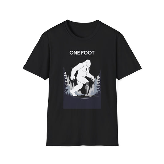 Amputee Humor, Limb Loss Awareness Tee,   One Foot V3b