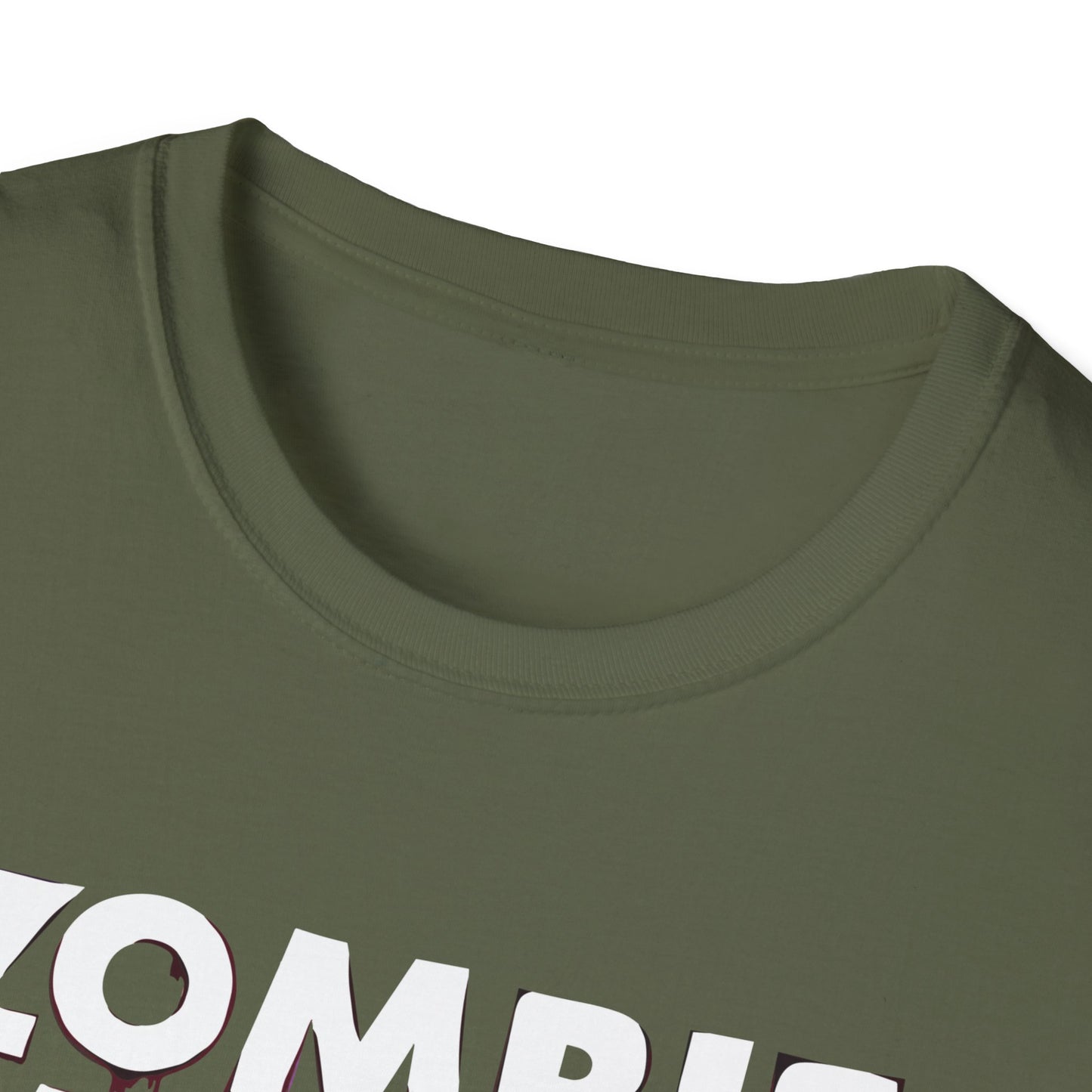 Amputee Humor, Limb Loss Awareness Tee,   Zombie Victim Amp V1 Blk Print