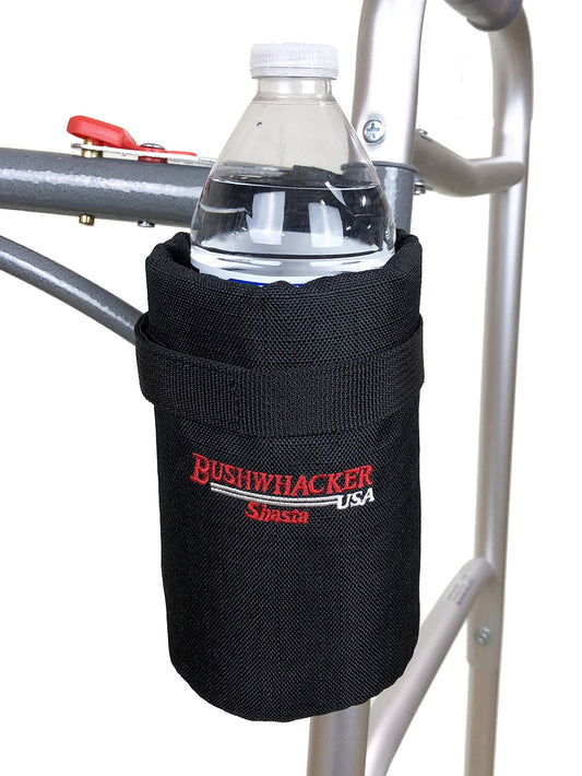 Insulated Drink Holder with Straps and Belt Loop for Walker, Wheelchair, Scooter, Stroller, Rollator, Bike, Crutch – Fits Cans, Bottles, and Cups