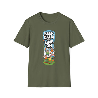 Amputee Humor, Limb Loss Awareness Tee,   Keep Calm Limb On V2