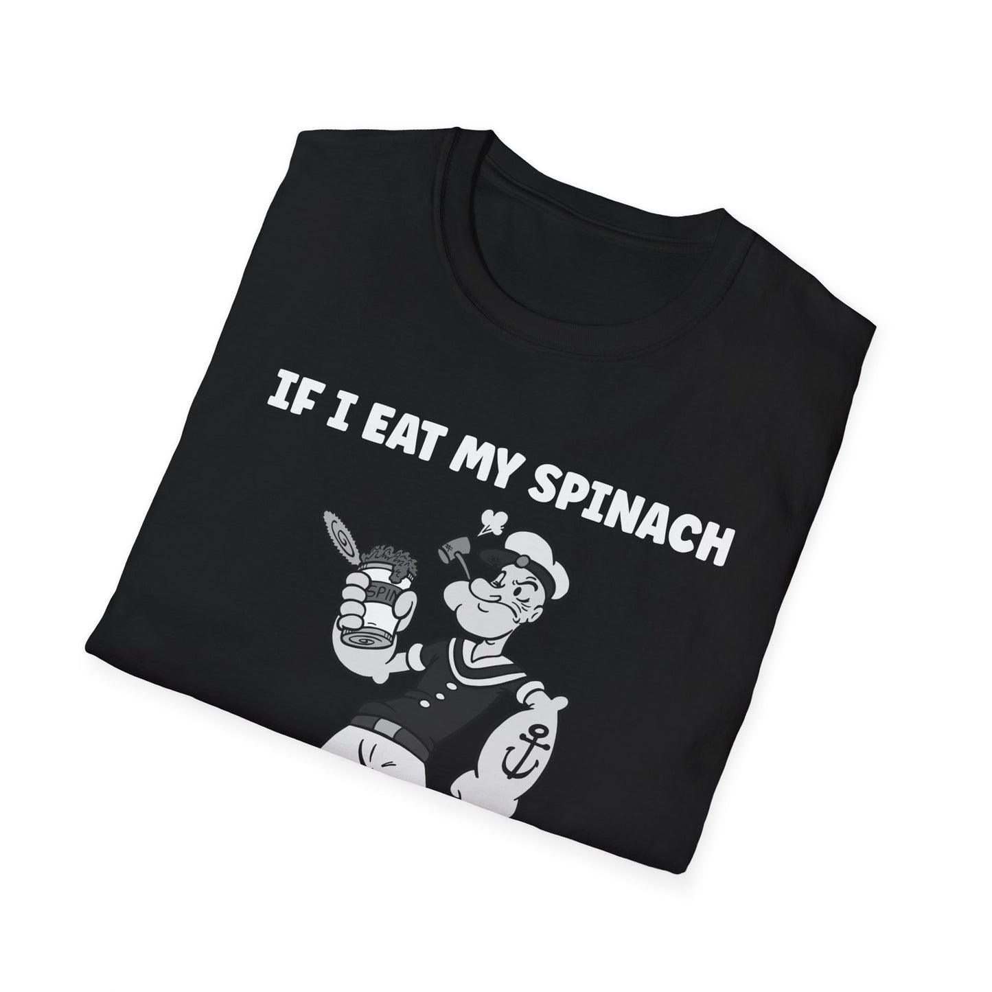 Amputee Humor, Limb Loss Awareness Tee,   Popeye V1b 4500 5100 Print
