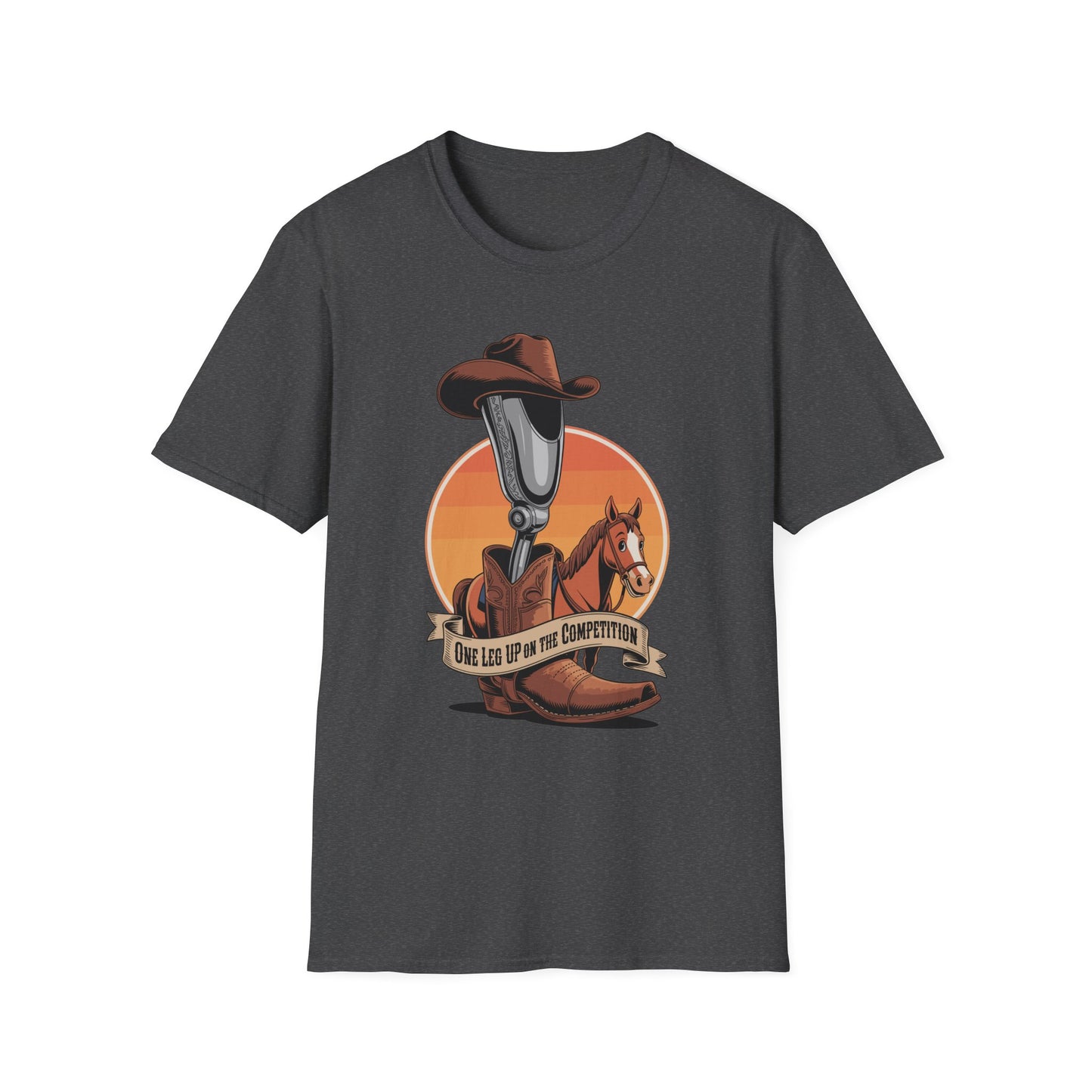 Amputee Humor, Limb Loss Awareness Tee,   One Leg Competition