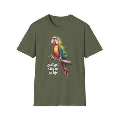 Amputee Humor, Limb Loss Awareness Tee,   Cock A Tee V2b