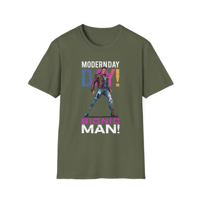 Amputee Humor, Limb Loss Awareness Tee,   Modern Day Bionic Man V3b Print