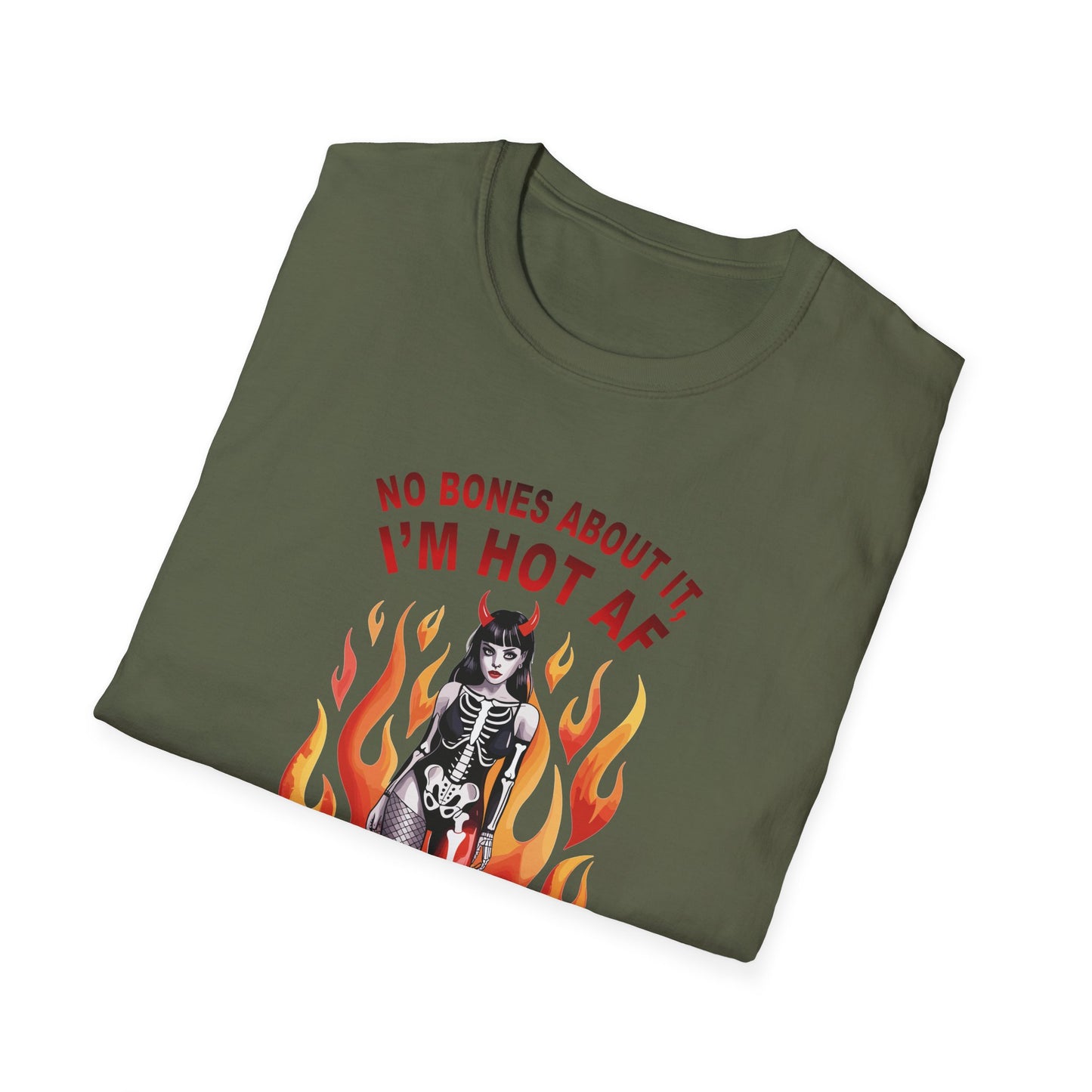 Amputee Humor, Limb Loss Awareness Tee,   No Bones Im Hot V1b