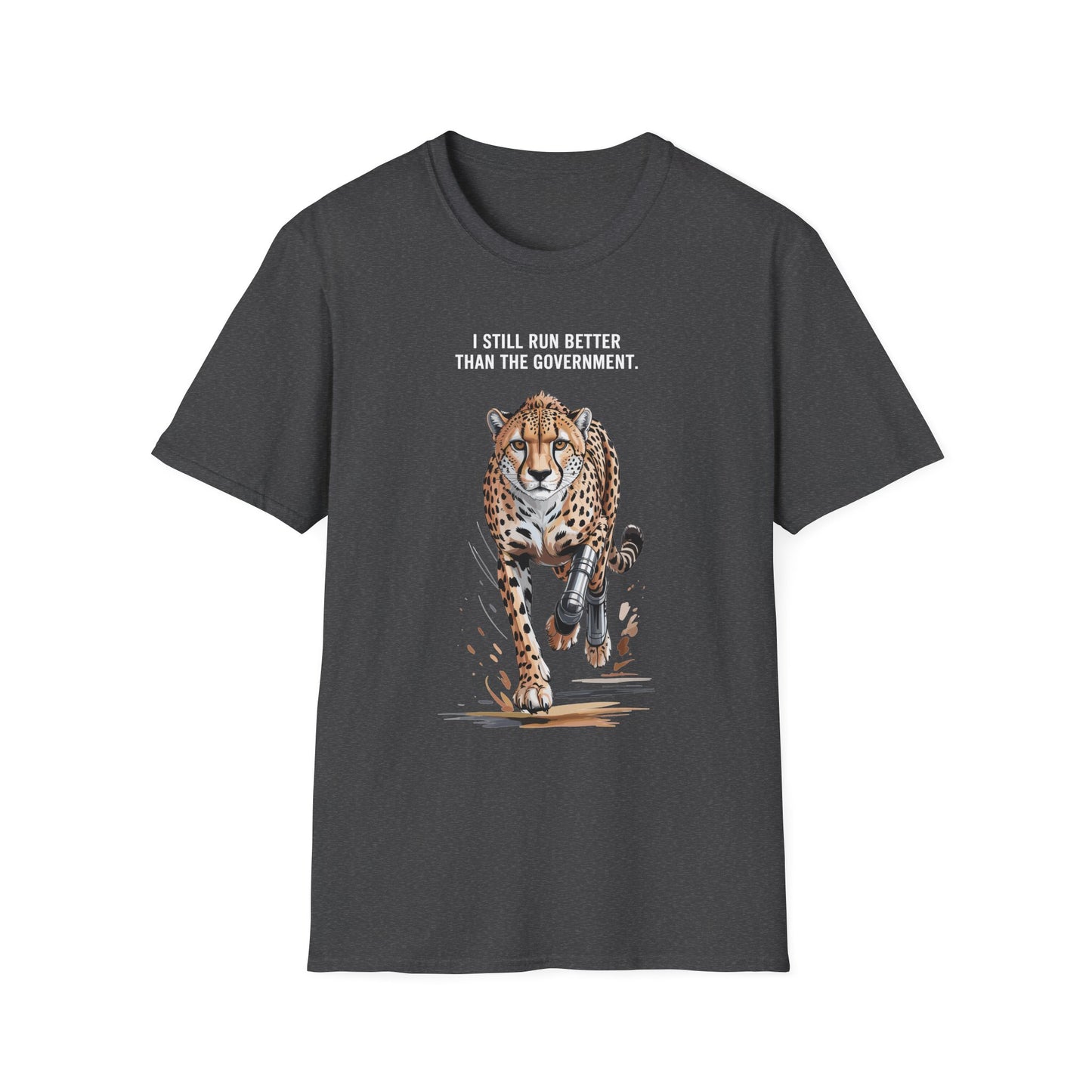 Amputee Humor, Limb Loss Awareness Tee,   Cheetah Tee B