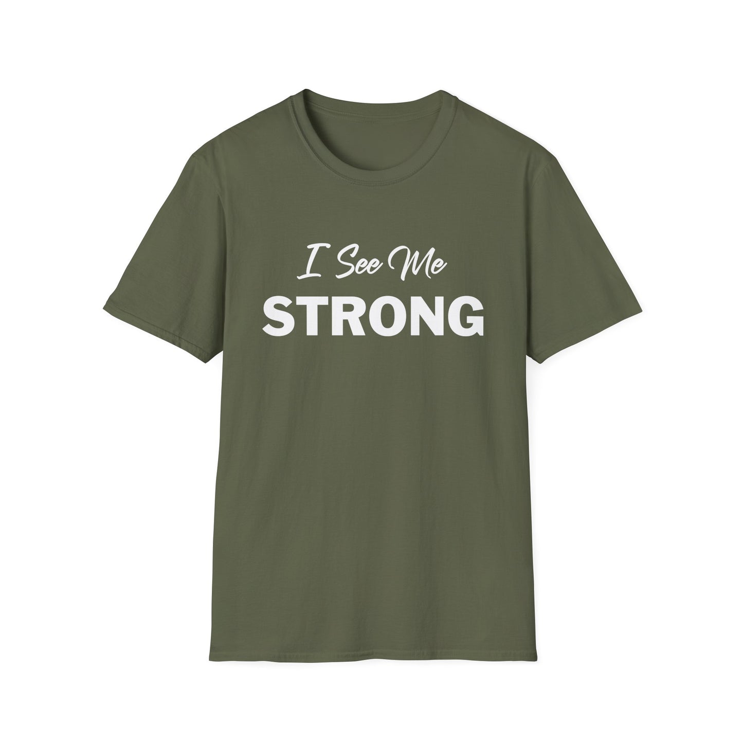 Amputee Humor, Limb Loss Awareness Tee,   I See Me Strong V1 Blk Print