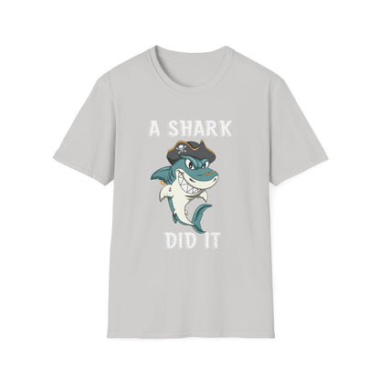 Amputee Humor, Limb Loss Awareness Tee,   Shark Week V2 Blk Shrt Print Wm