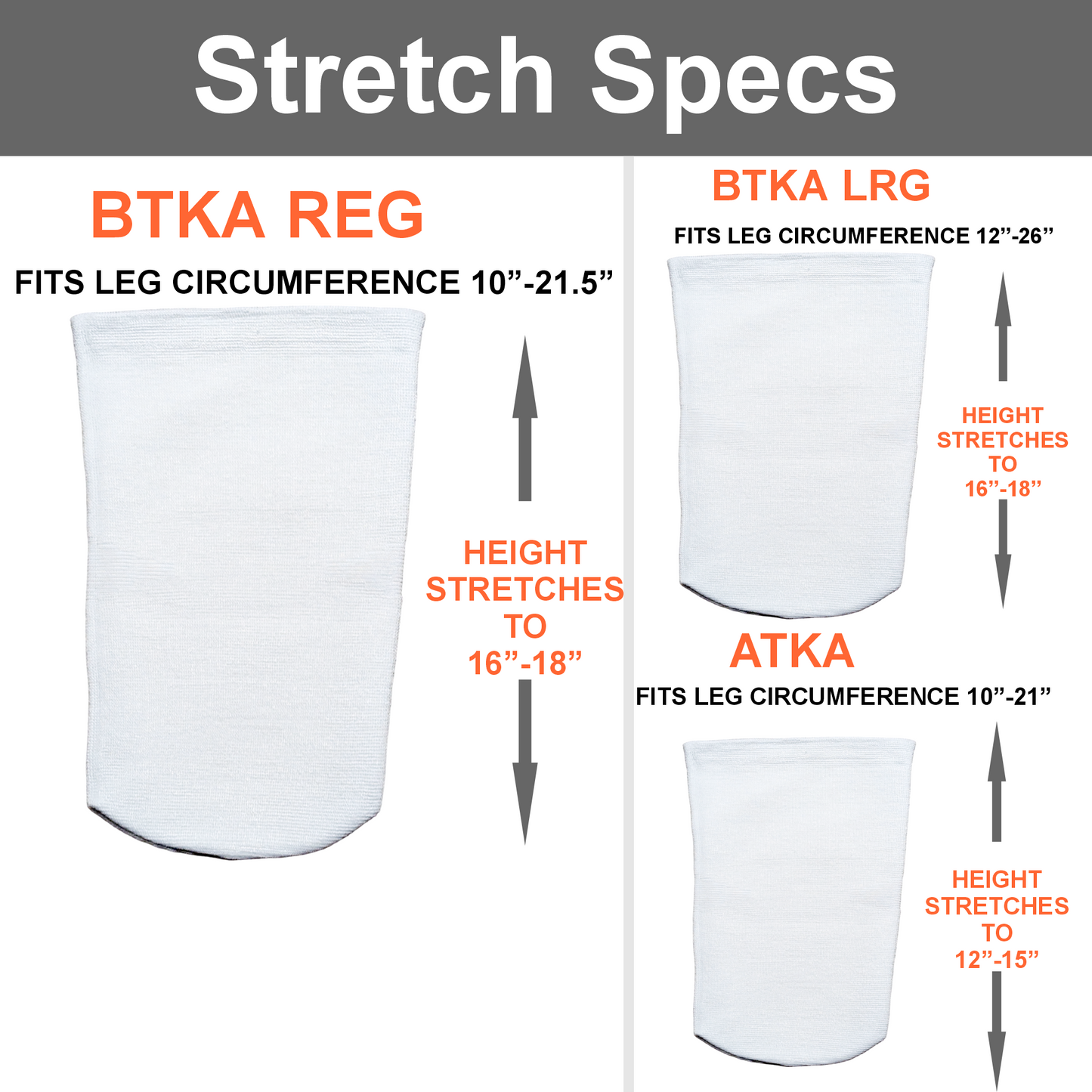 Amputee Socks 3 Sizes