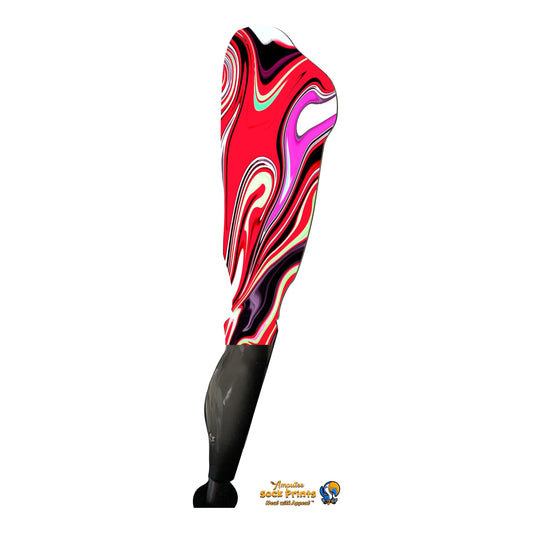Abstract RedPink swirls V1 BOOT
