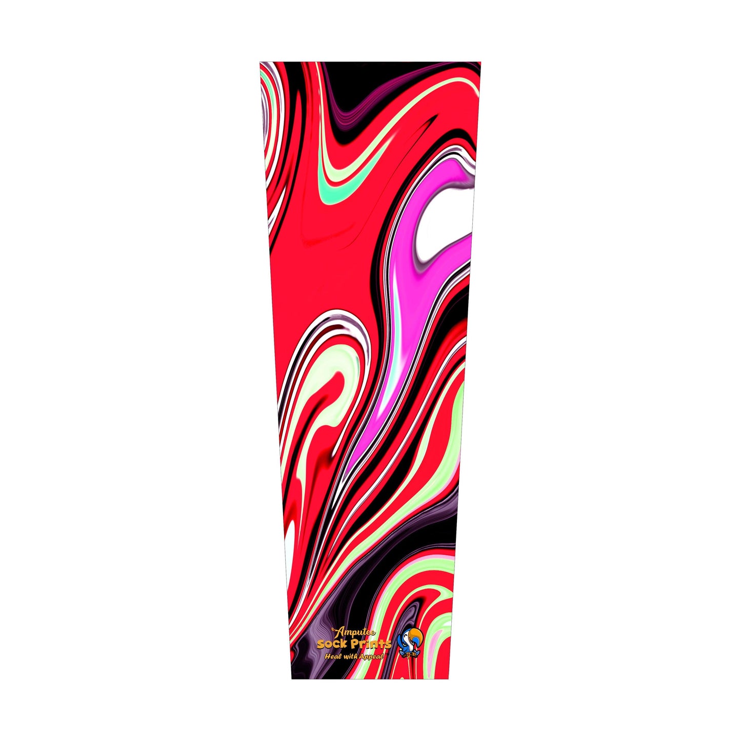 Abstract RedPink swirls V1 SLEEVE XL