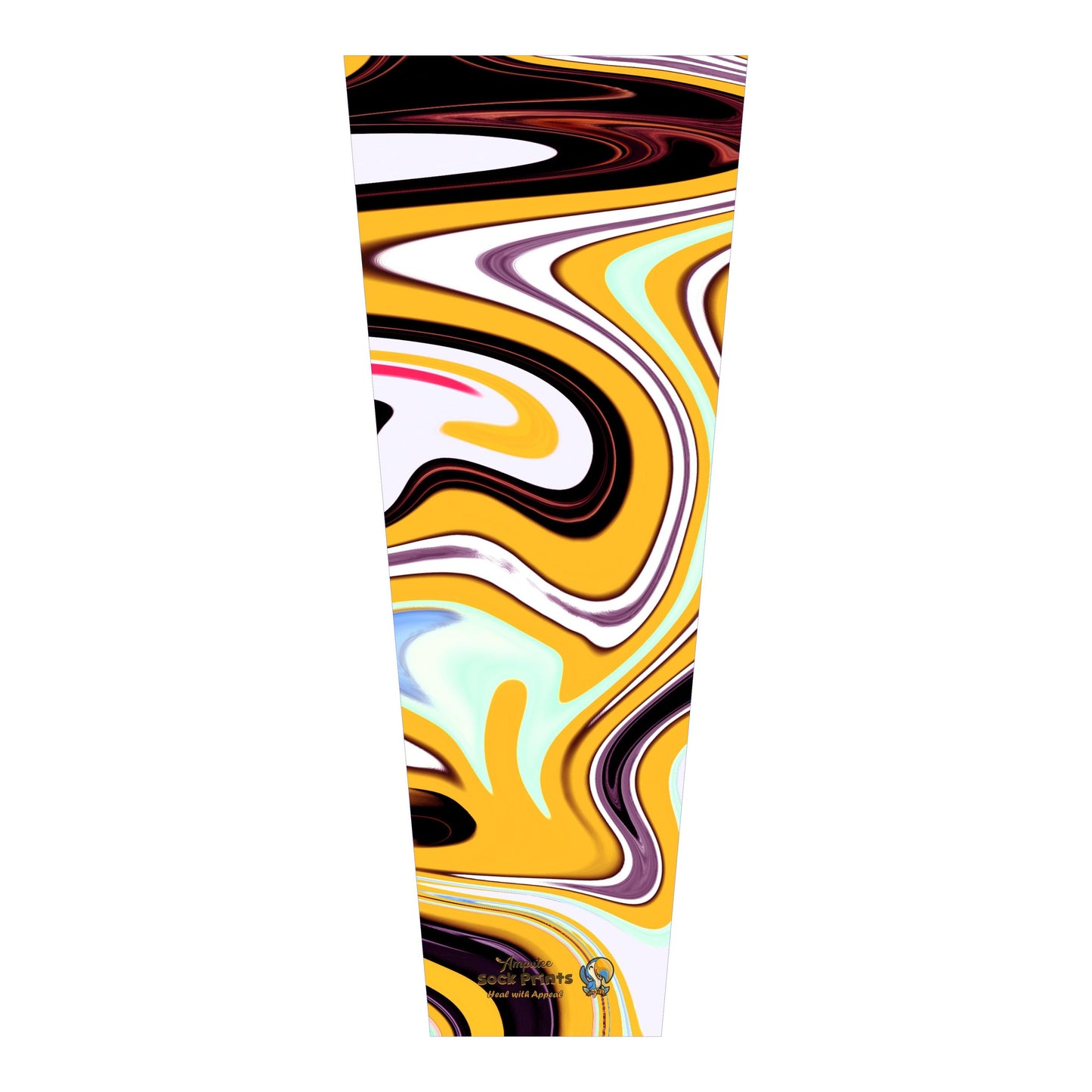 Abstract gold swirls V2 SLEEVE XXL Mockup