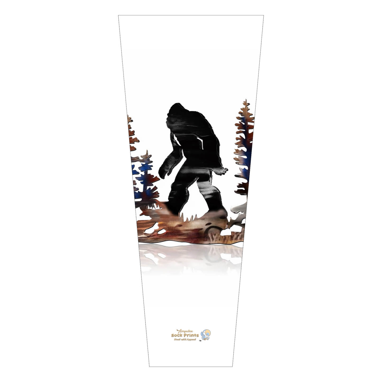 Bigfoot Forest Prosthetic Sleeve Design | Sasquatch Woodland Art