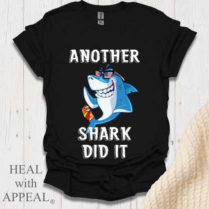 Shark Week V1 Blk Shrt Print Wm - Black