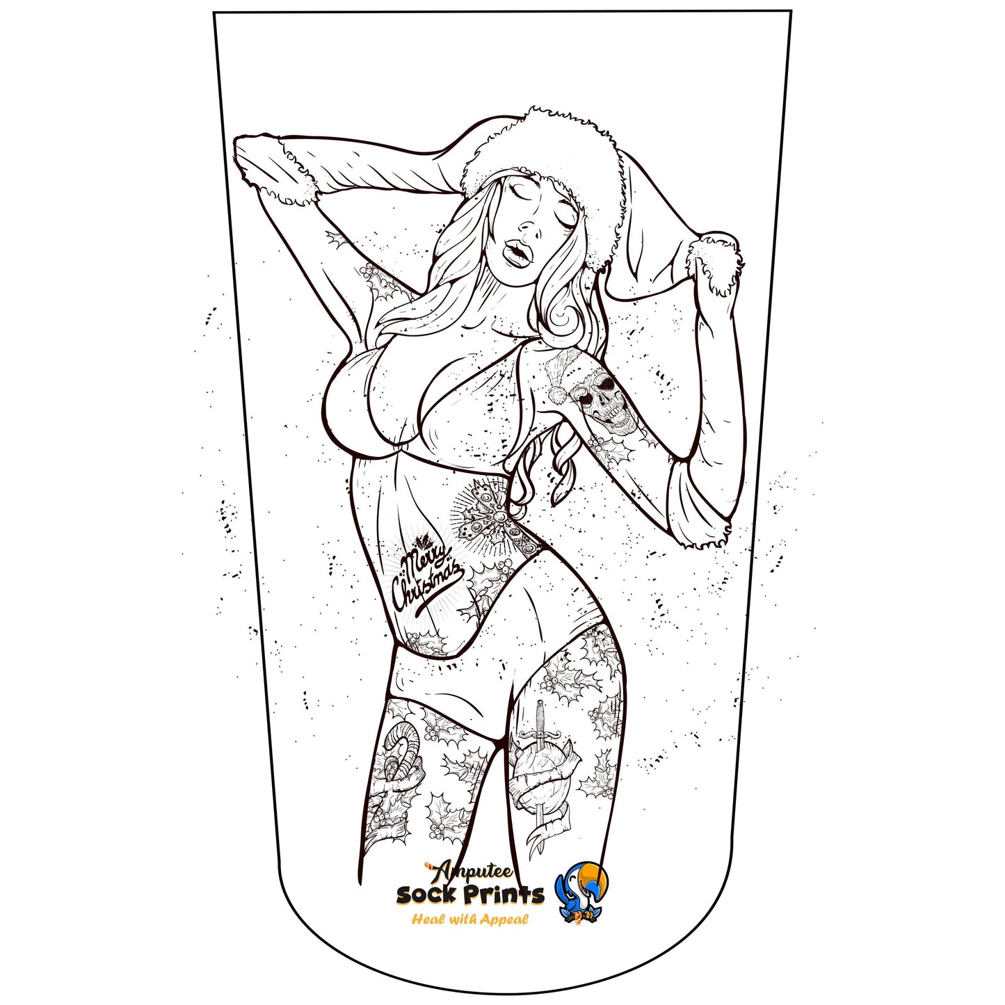 Christmas Tattoo Gal V2