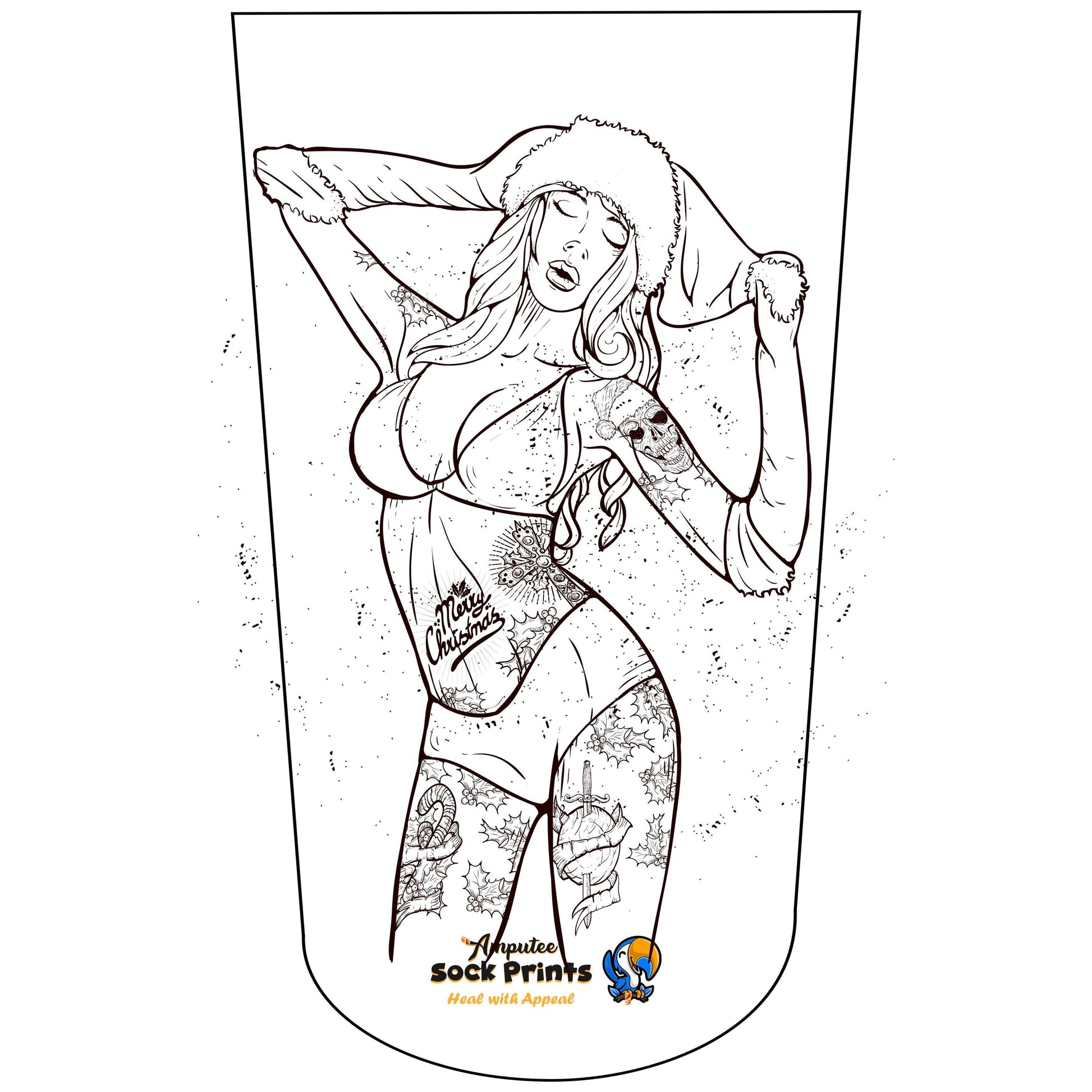 Christmas Tattoo Gal V2