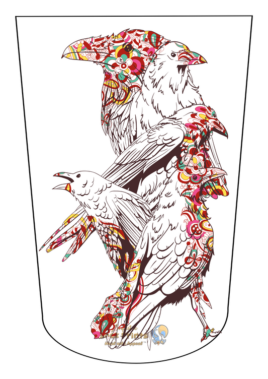 Crow birds V1 BTKA LARGE Mockup