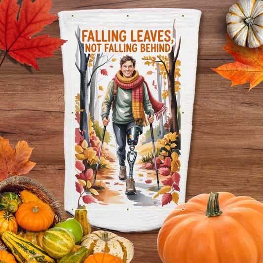 Halloween Amputee Socks – Falling Leaves Not Behind V1B | 3ply Stump Sock