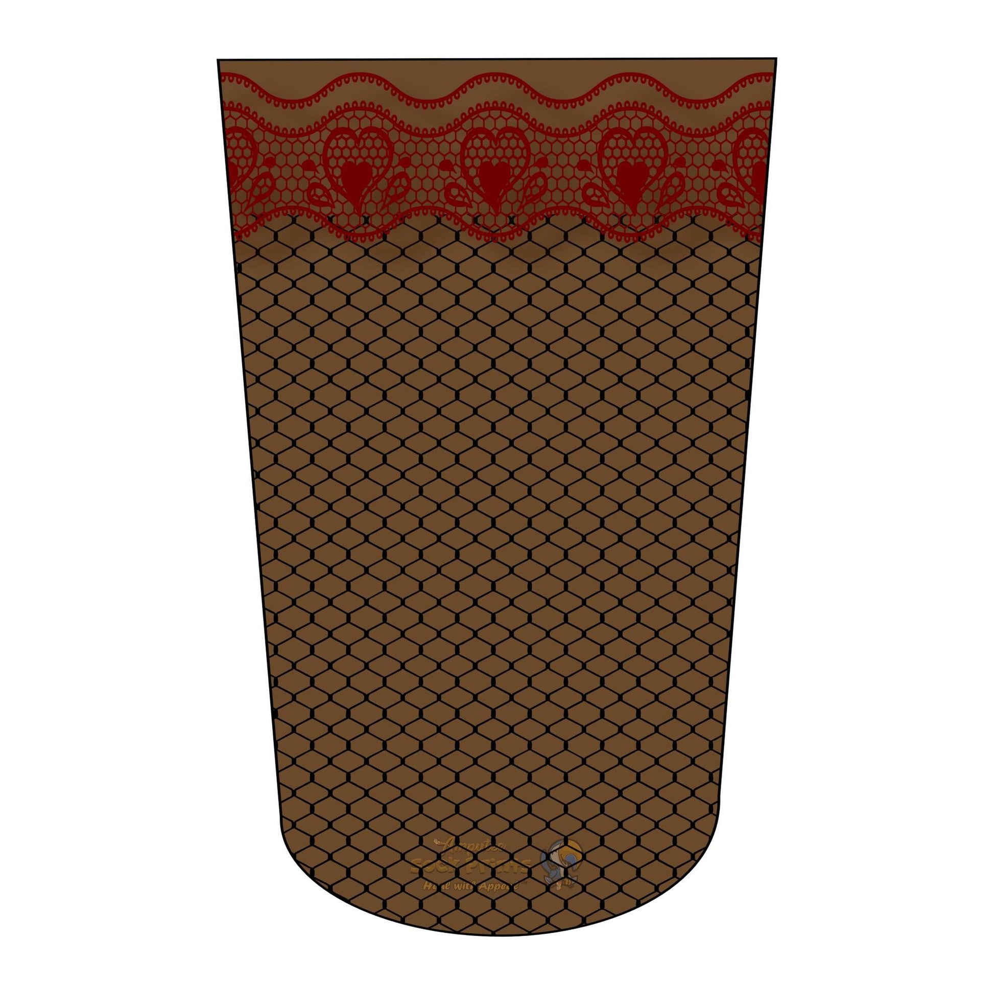 Fishnet Stocking Dark Brown Skin Color V2