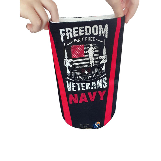 Amputee Sock "Proud Navy V1" 3ply Stump Sock, Stump Shrinker v2