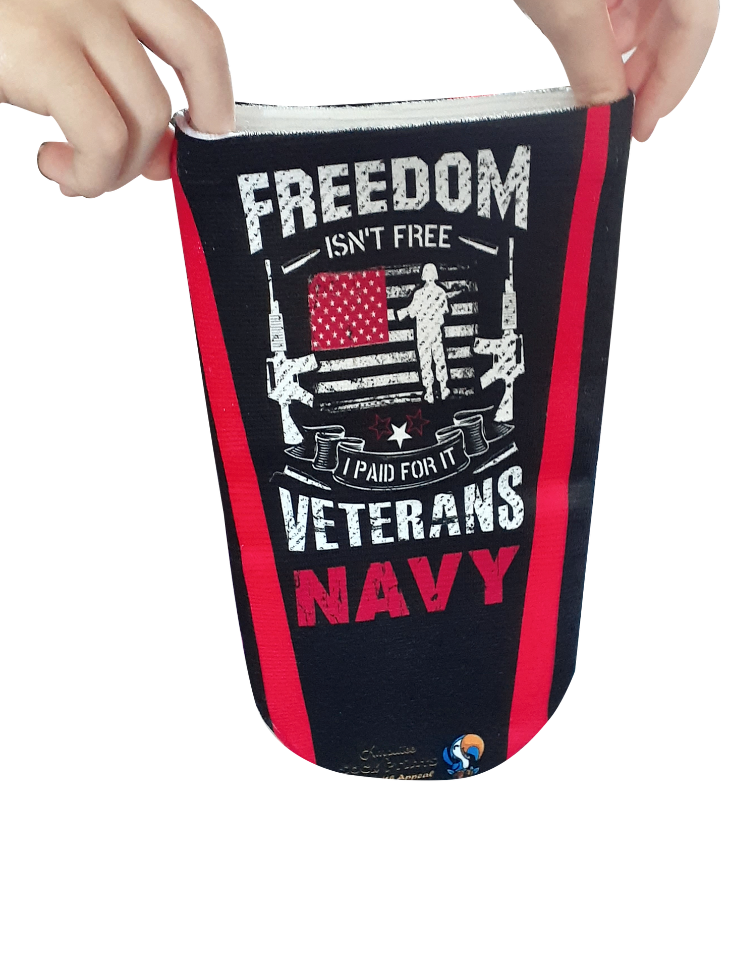 Amputee Sock "Proud Navy V1" 3ply Stump Sock, Stump Shrinker v2