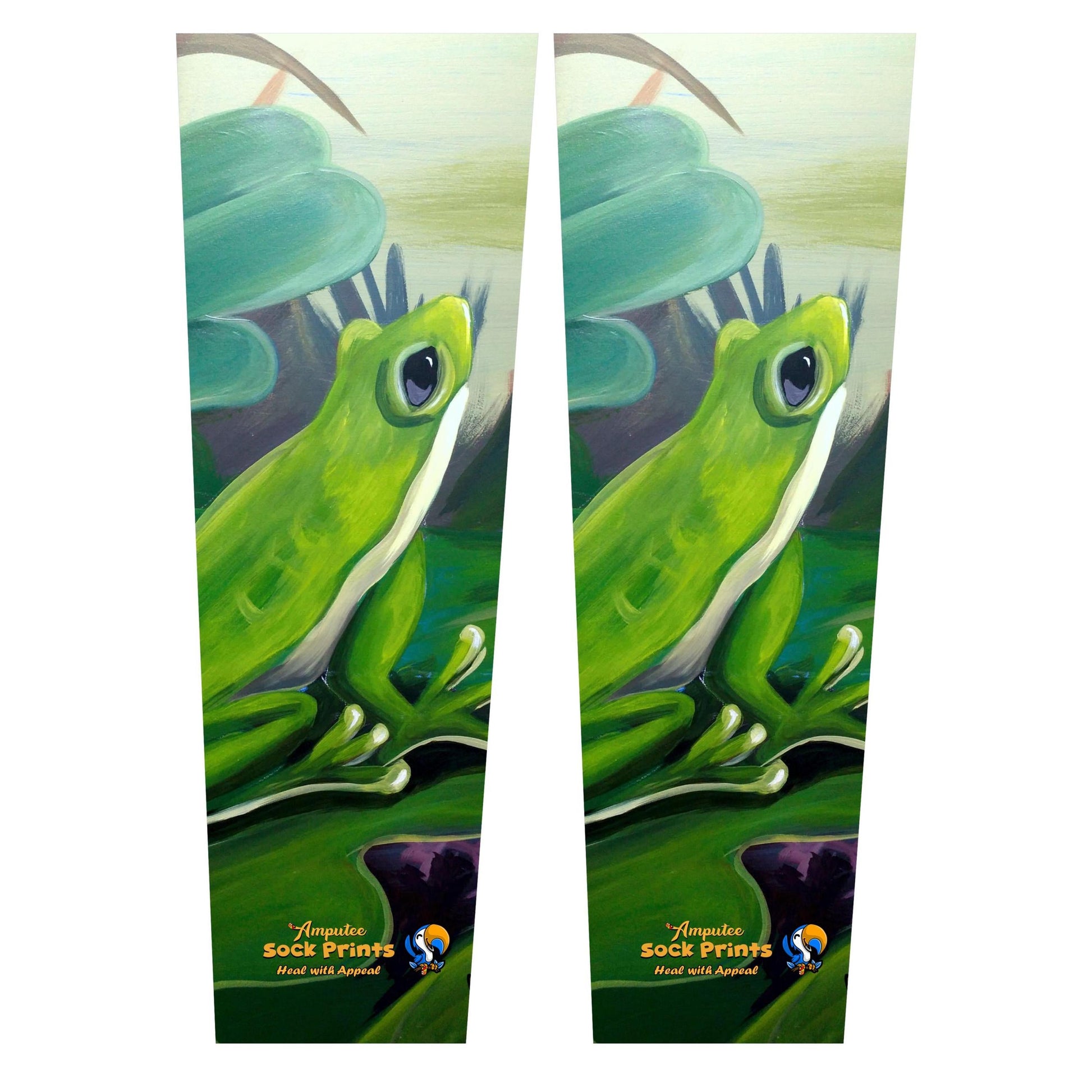 Green Frog on lily pad SLEEVE PAIR