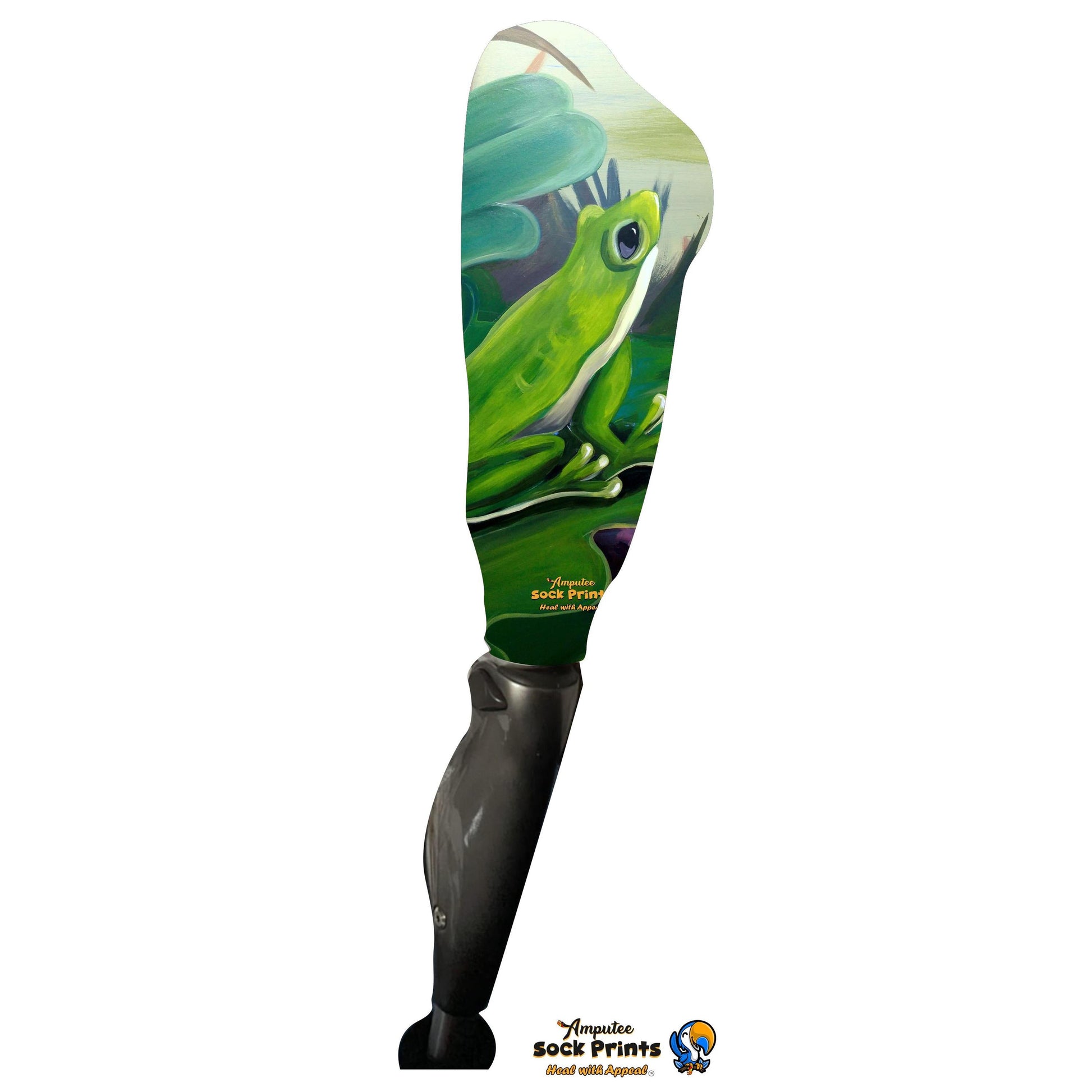 Green Frog on lily pad V1 Boot