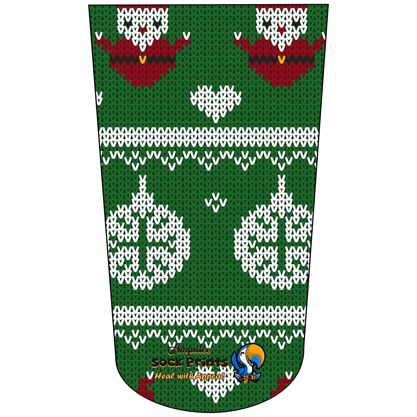 Knitted Green Santa V1