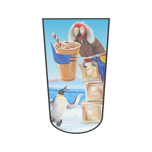 Macaw with parker and penguin adlt mockup