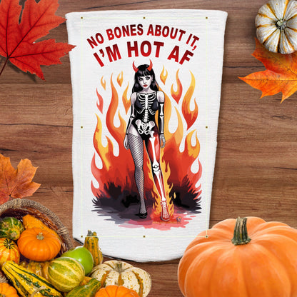 Halloween Amputee Socks – No Bones Im Hot V1 | 3ply Stump Sock