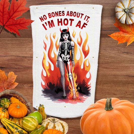 Halloween Amputee Socks – No Bones Im Hot V1 | 3ply Stump Sock