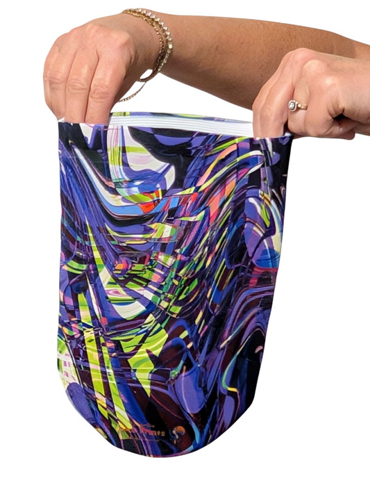 Amputee Sock "Bold rich pattern V1" 3ply, Prosthetic Limb Sock