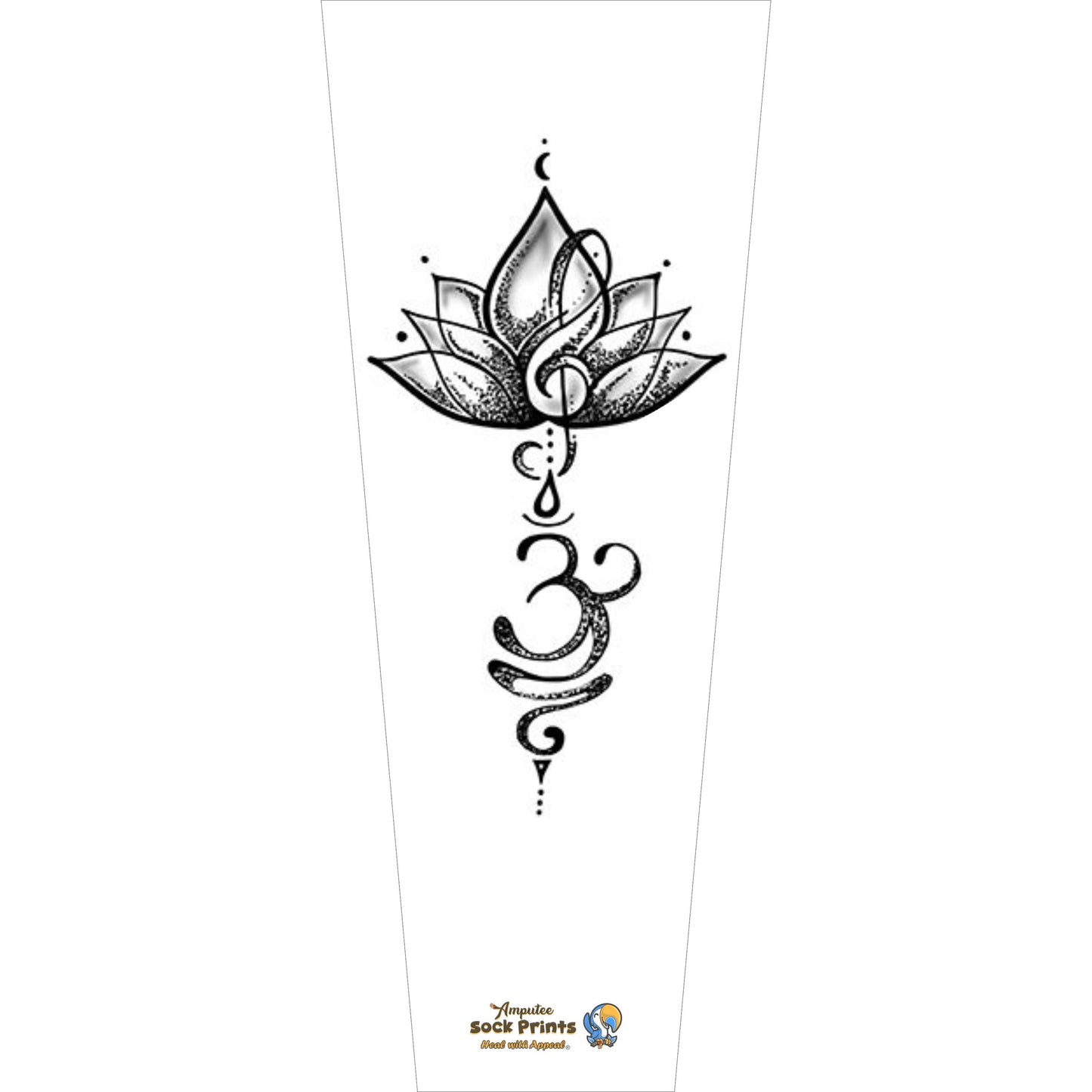 Peace n breath lotus V1 SLEEVE xxl