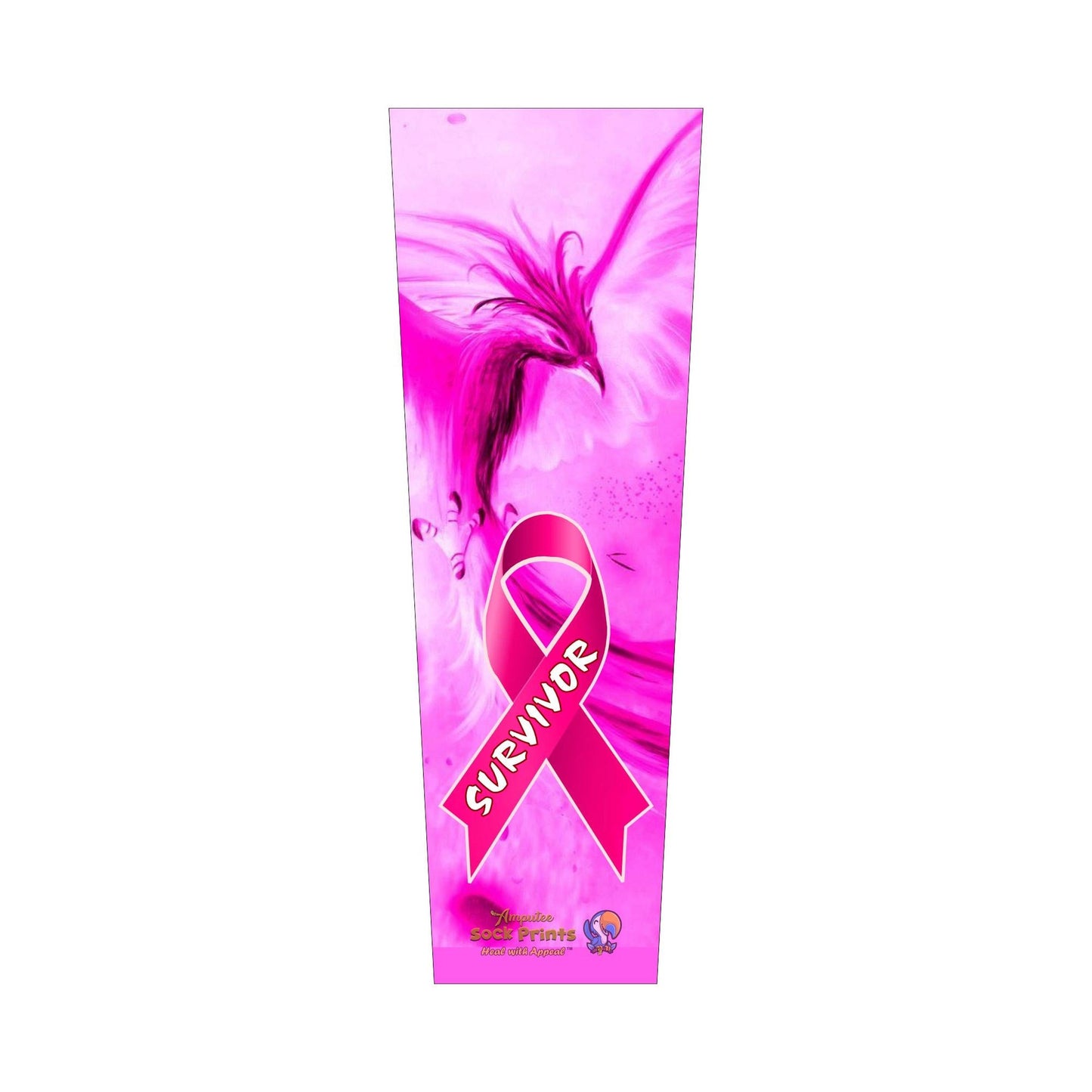 Phoenix Pink Fire Cancer Survivor V1 SLEEVE Mockup