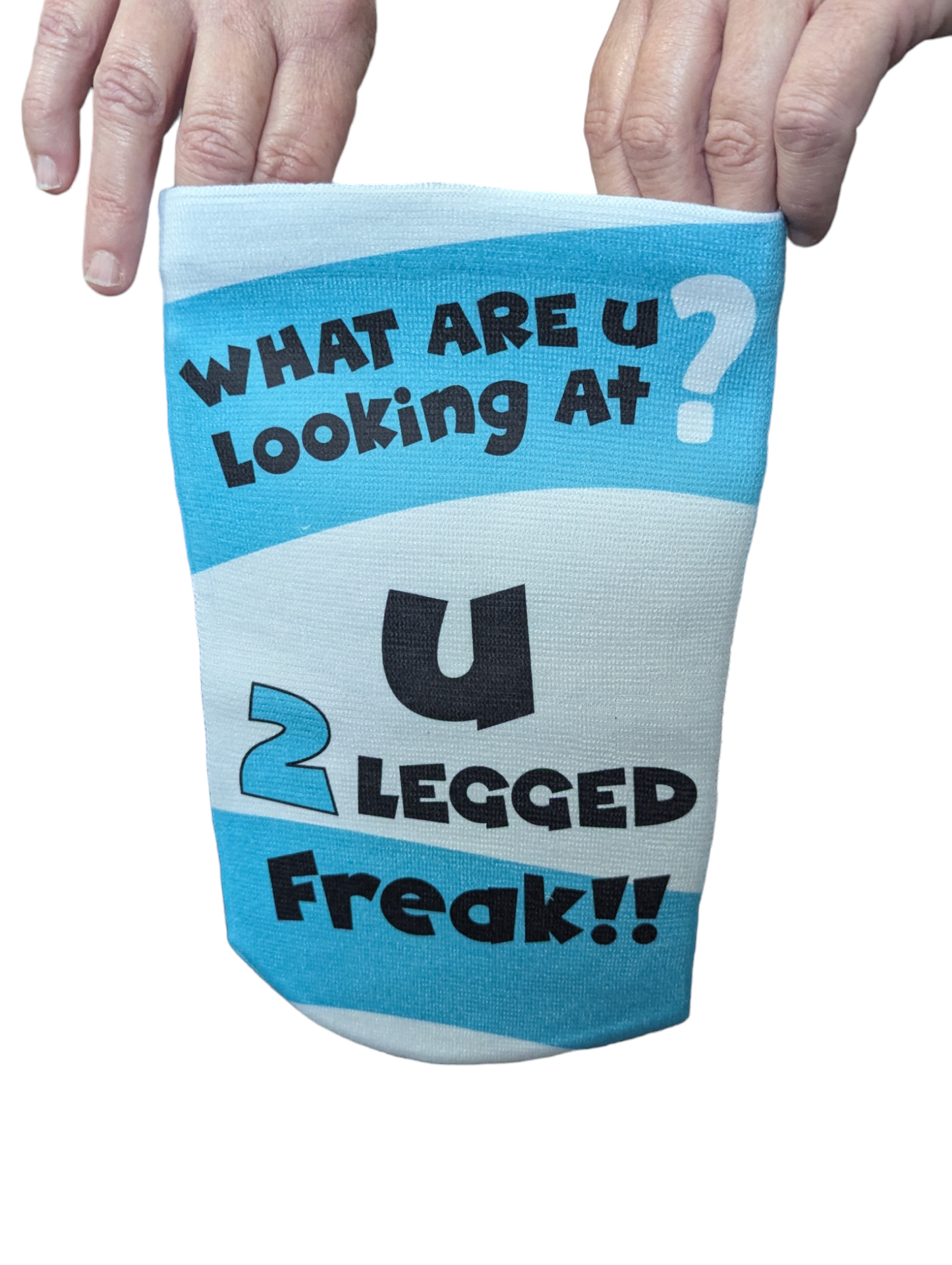 Prosthetic Sleeve "Looking At 2 Legged Freak V1",Stump Sock, Prosthetic Limb Sock